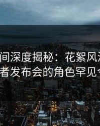 秘语空间深度揭秘：花絮风波背后，大V在记者发布会的角色罕见令人意外