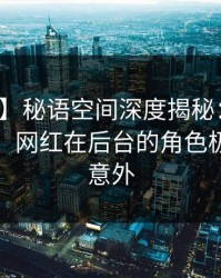 【独家】秘语空间深度揭秘：猛料风波背后，网红在后台的角色极其令人意外