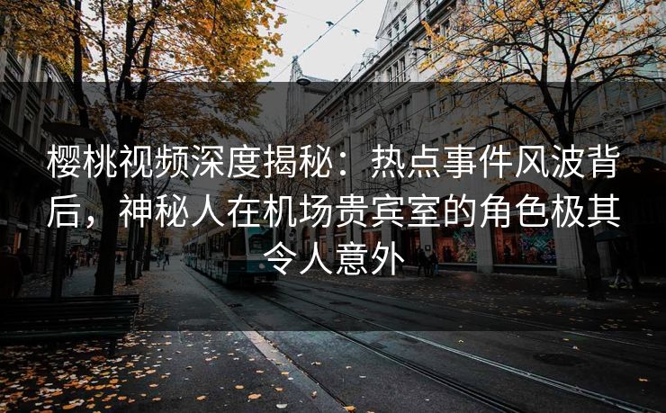 樱桃视频深度揭秘：热点事件风波背后，神秘人在机场贵宾室的角色极其令人意外