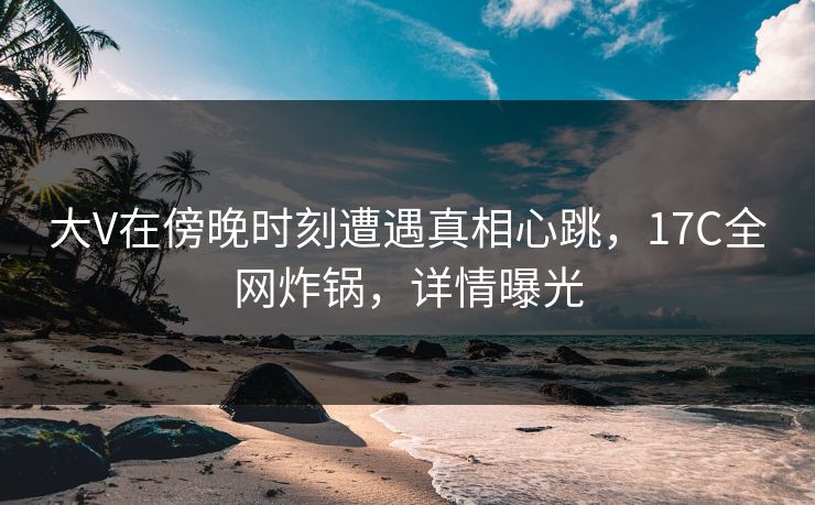大V在傍晚时刻遭遇真相心跳，17C全网炸锅，详情曝光