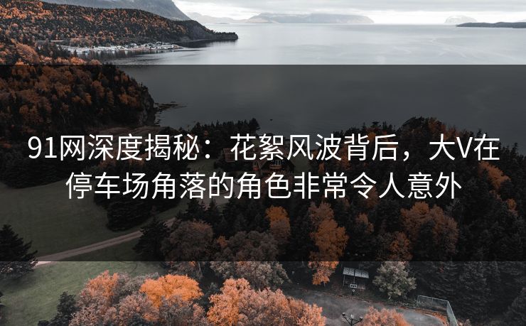 91网深度揭秘：花絮风波背后，大V在停车场角落的角色非常令人意外